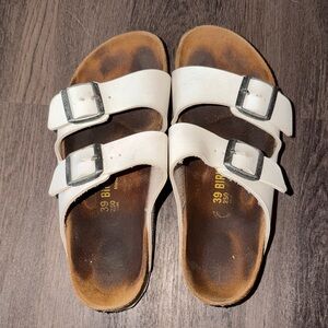 White Birkenstock Sandals